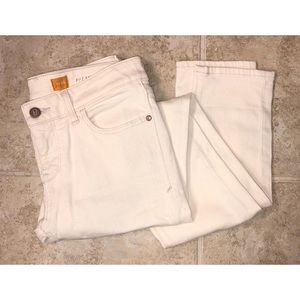 Pilcro and the Letterpress Fit Off-White Jeans 26